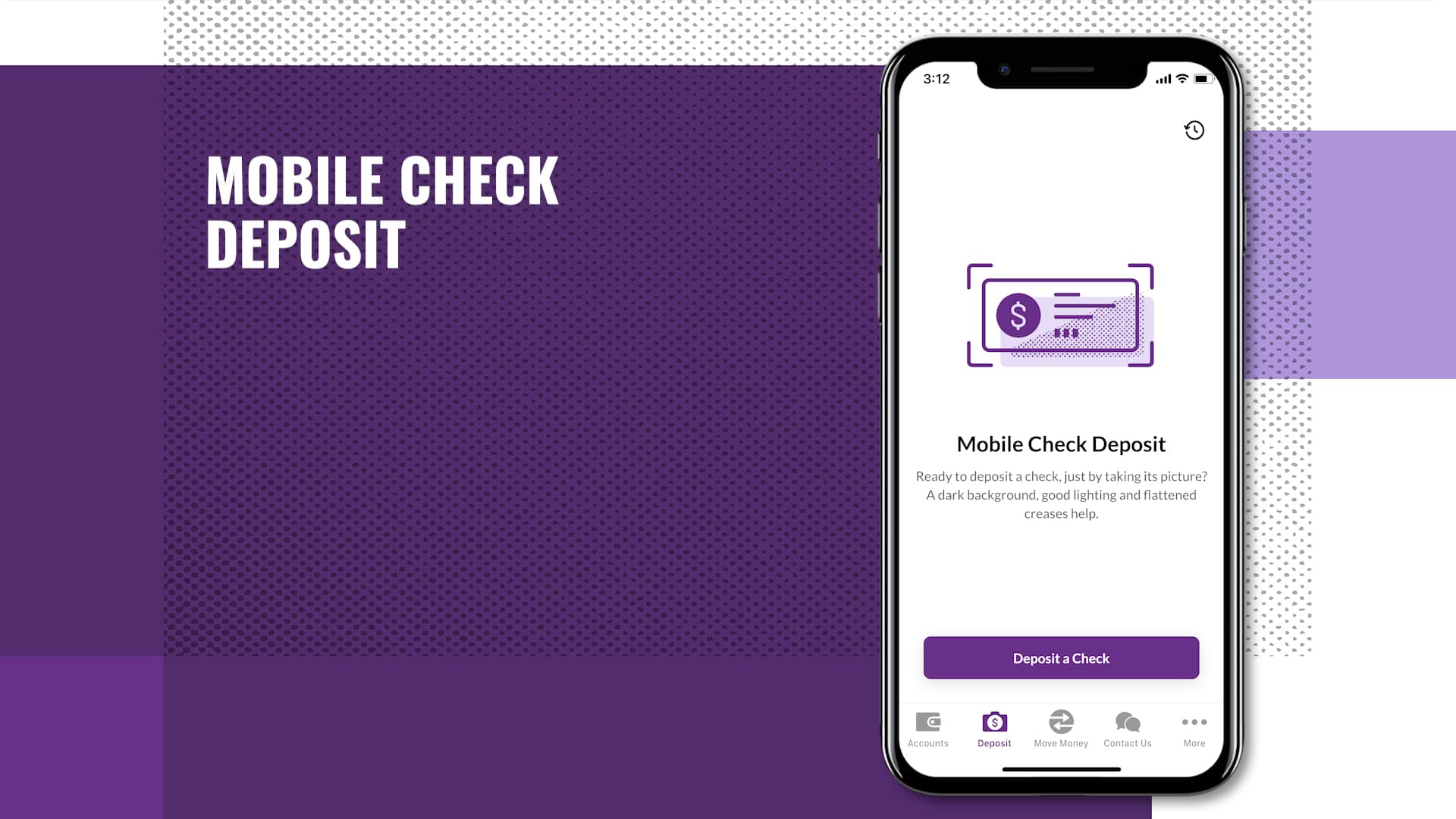 Mobile App – Check Deposit