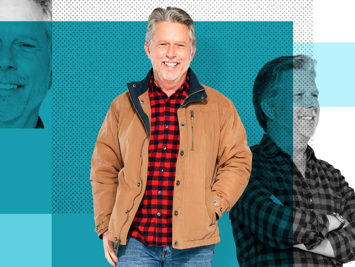 Paul, an Affinity Plus member, on a teal background