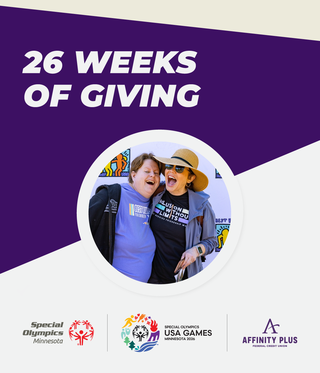 Special Olympics and 2026 USA Games 26 Weeks of Giving Campaign